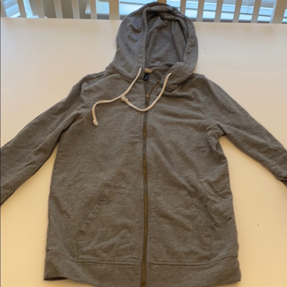 Universal Thread Gray zip-up hooded sweatshirt